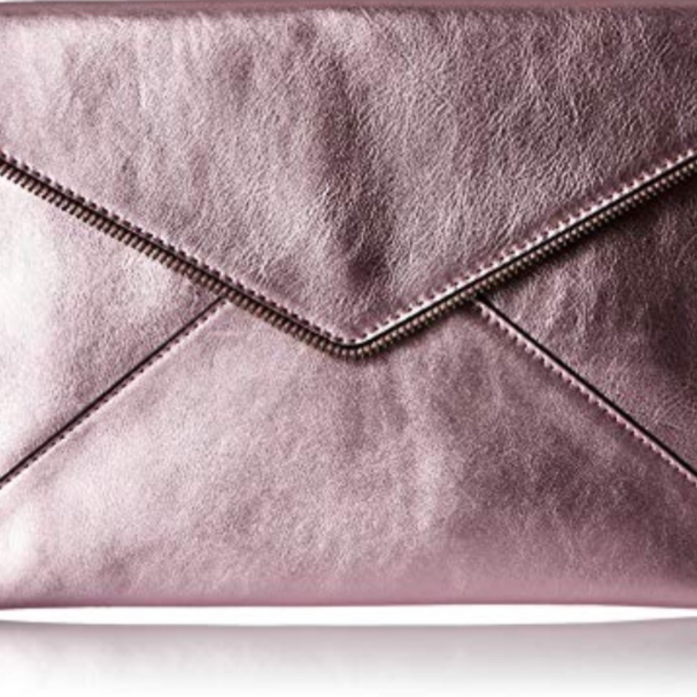 Rebecca Minkoff Pink Metallic Leo Clutch